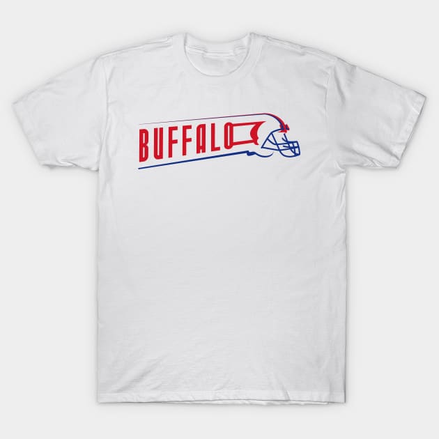 Buffalo Football Team Color T-Shirt by Toogoo